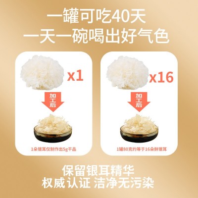 怡江黄金耳本草银耳胶质丰富冲泡即食本草银耳羹图4