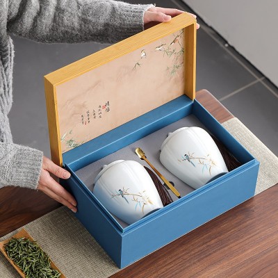 2023年新茶黄山毛峰绿茶高茶礼过年送礼公司礼品明前茶散装礼盒图2