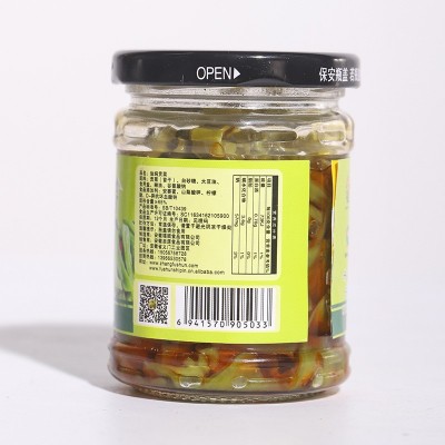 安徽贡菜苔干山蜇菜175g/袋 香菜响菜 香辣/五香味图4