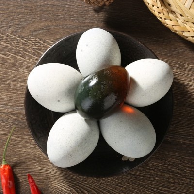 微山湖松花蛋鸭皮蛋无铅工艺10枚600g溏心传统工艺特产整箱批发20图3