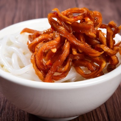 500g/瓶龙老师香辣木瓜丝干木瓜条酱菜下饭菜木瓜丁开胃菜下饭菜