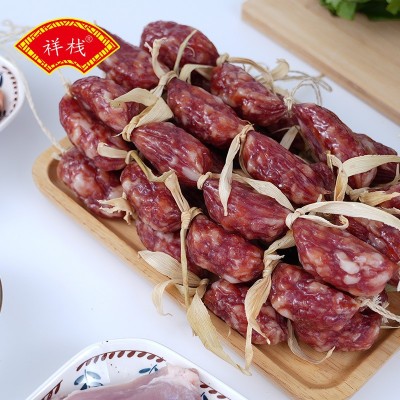 广式腊肠脆皮粒厂 广东特产腌制风干广式风味 腊味蒸饭 煲仔饭图2