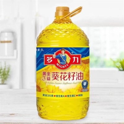 多力黄金三益葵花籽油5L厂家批发图1