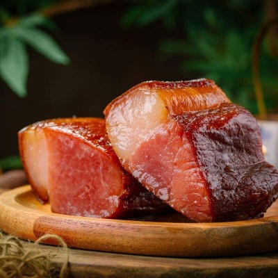 【腊制品】 辰溪县后腿腊肉猪大腿烟熏肉不咸瘦肉带皮500g图2