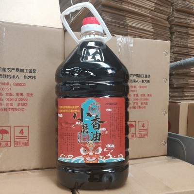纯芝麻油小磨香油5L大桶包装餐饮驻马店小麻油饭店商用10斤纯香油图4