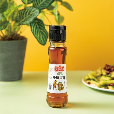 纯黑芝麻油60ml玻璃瓶油碟火锅调味油凉拌菜小磨香油驻马店特产图2
