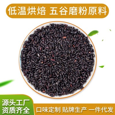 批发低温烘焙黑米 预熟黑米 五谷磨粉热饮原料豆浆包