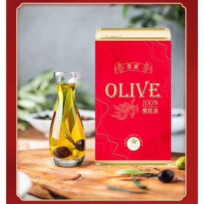 橄榄油礼盒铁罐包装 100%纯度经济实惠精美包装图2