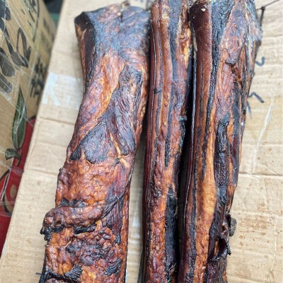 柴火腊肉四川特产烟熏二刀肉咸腊肉熏肉烟熏腊肉五花肉真空腊肉图4