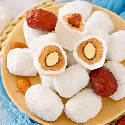 奶枣巴旦木夹心奶酪枣批发100g 【代发】零食榴莲巴坦木奶枣图3