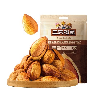【三只松鼠_手剥巴旦木25g】轻巧零食坚果炒货干果巴达木图5