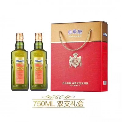 贝蒂斯葵花橄榄调和油1L*2礼盒单位福利食用油橄榄油500ml图2
