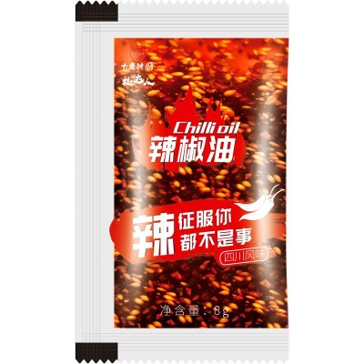 辣椒油 8g*1000包油泼辣子红油辣椒油小包家用调味料批发 外卖商用图5