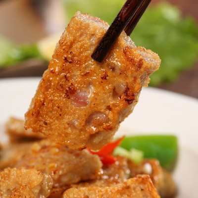 手擀潮汕猪肉饼潮州猪肉丸汕头特产新鲜火锅烧烤丸子食材批发图2