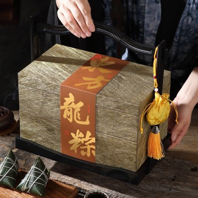 嘉兴蛋黄肉粽蜜枣粽豆沙粽新鲜粽子员工福利东方龙粽礼盒端午送礼图5