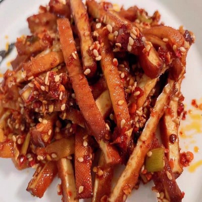 柴火烟熏香干特色豆制品饭店湘菜馆食材麻辣下酒菜烟熏豆腐干批发图4