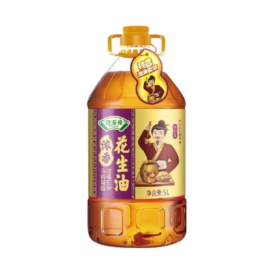 农家小榨花生油5L花生油无添加无勾兑头道小榨图5