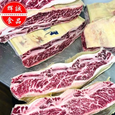 美国精选牛仔骨 谷饲雪花牛排西餐烤肉煎扒蓝标三支骨 台塑牛肋骨图3