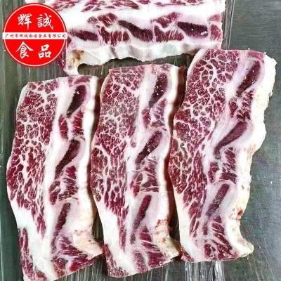 美国精选牛仔骨 谷饲雪花牛排西餐烤肉煎扒蓝标三支骨 台塑牛肋骨图2