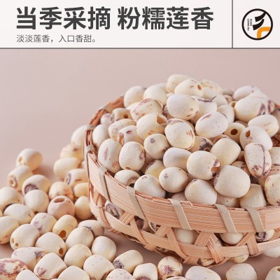 冠粮谷去芯磨皮莲子500g无芯新货小白莲1斤干货厂家批发一件代发图4