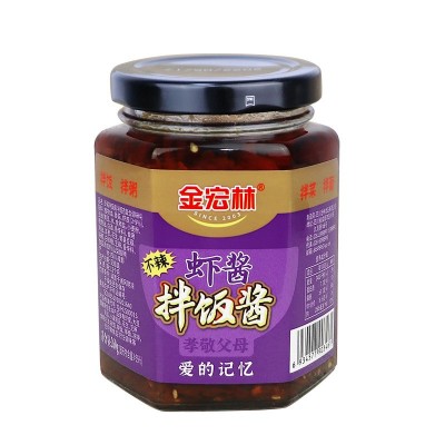 金宏林虾酱拌饭酱虾米开胃不辣拌饭拌面即食下饭酱海鲜味图5