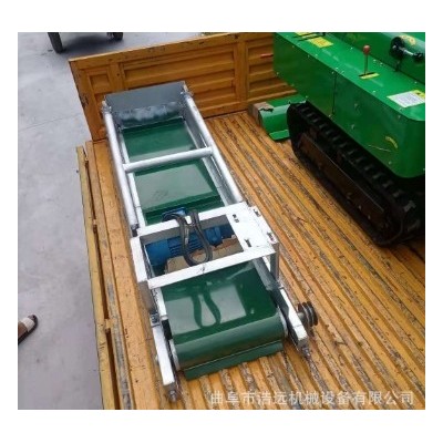 盐袋面粉pvc裙边挡板上料机混凝土橡胶爬坡机移动式皮带输送机图3