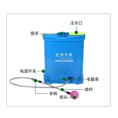 源头厂家20L八角款农用背负式电动喷雾器加厚桶身园林果园打药机图2