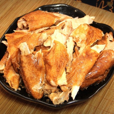 德城德州五香扒鸡450克*2袋山东特产烧鸡即食熟食鸡肉零食真空装图3