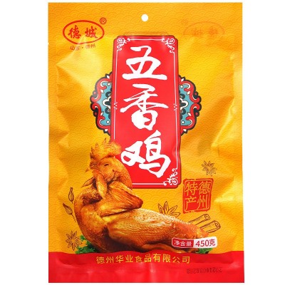 德城德州五香扒鸡450克*2袋山东特产烧鸡即食熟食鸡肉零食真空装图5