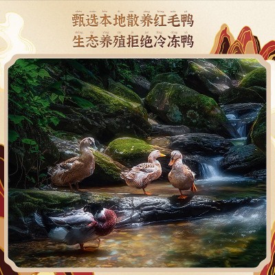 红耕谣赣南特产板鸭600g风干腊鸭江西农家自制咸鸭特色腊味代发图4