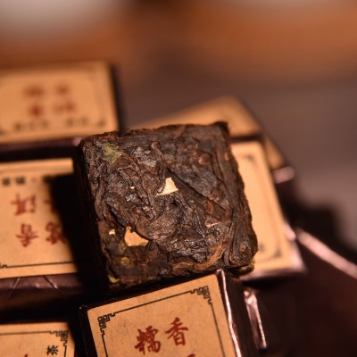 批发云南普洱茶叶 糯米香叶普洱沱 糯香普洱迷你小沱茶小方砖熟茶图3