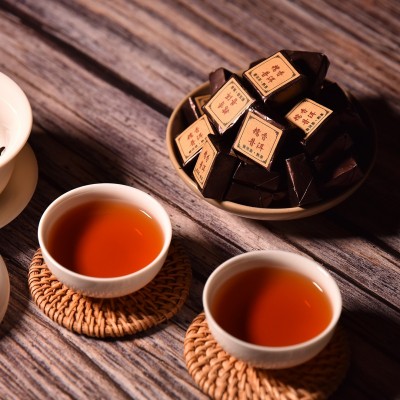 批发云南普洱茶叶 糯米香叶普洱沱 糯香普洱迷你小沱茶小方砖熟茶图4