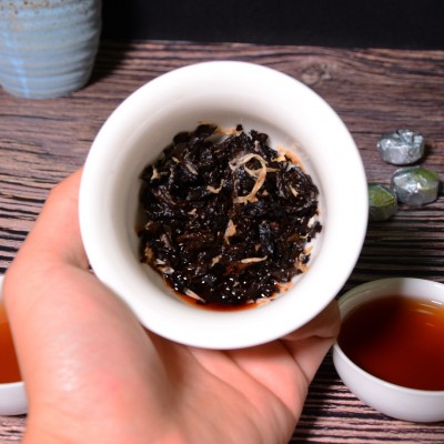 云南普洱茶叶批发 金典菊花熟茶 迷你小沱茶散装陈年老树茶发酵图4