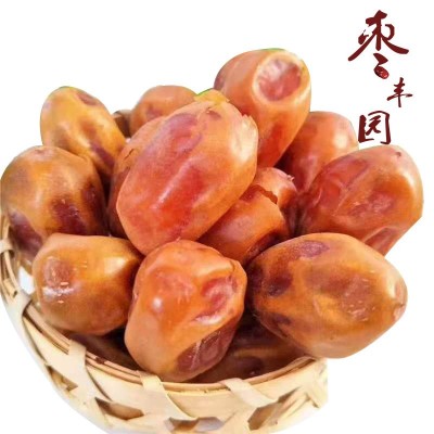 椰枣批发 电商货源自然吊干大颗粒蜜枣 箱装散货伊拉克黄金椰枣图5