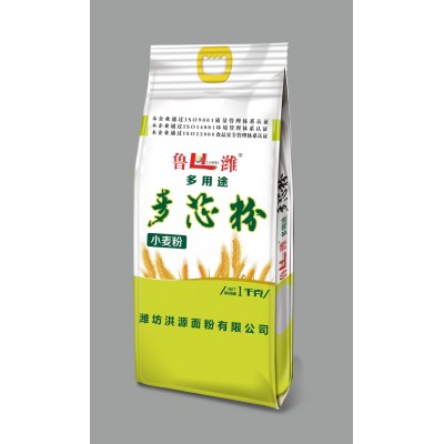 鲁潍小麦面粉厂家 麦粉家用面粉鲜面王 水饺粉 雪花粉图2