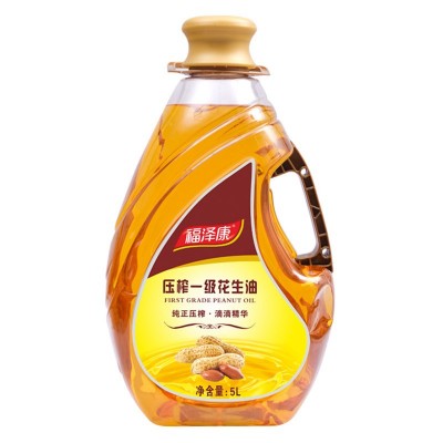福泽康5L压榨一级花生油 浓香纯正花生油 食用油 粮油 厂家批发图5