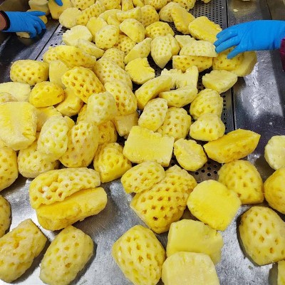 冷冻菠萝块散装 凤梨块 餐饮标准散批包冷链图2