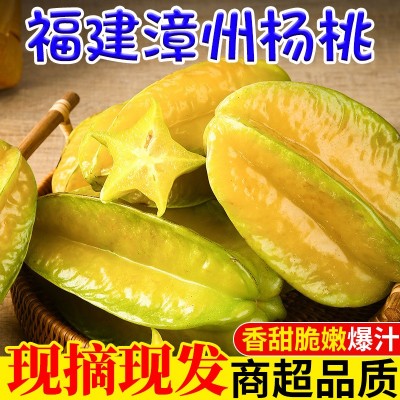 杨桃当季新鲜孕妇水果香甜多汁五星红龙甜杨桃一件代发送酸梅粉图2