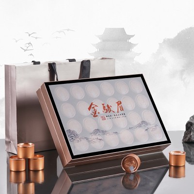 小泡罐装大红袍茶叶礼盒装武夷岩茶大红袍茶叶乌龙茶礼盒批发图3