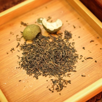 新会小青柑陈皮熟茶云南普洱茶正宗生晒小柑图2