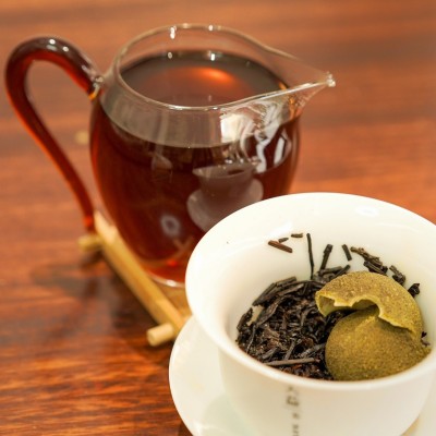 新会小青柑陈皮熟茶云南普洱茶正宗生晒小柑图4