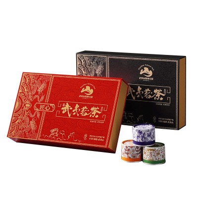 小罐装茶叶礼盒装高档送人中秋送礼特级金骏眉大红袍正山小种红茶图5
