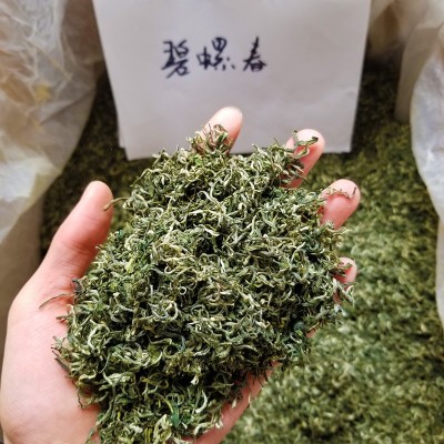 2024新茶明前碧螺春茶 炒青绿茶叶批发货源厂家散装一件代发500g图2