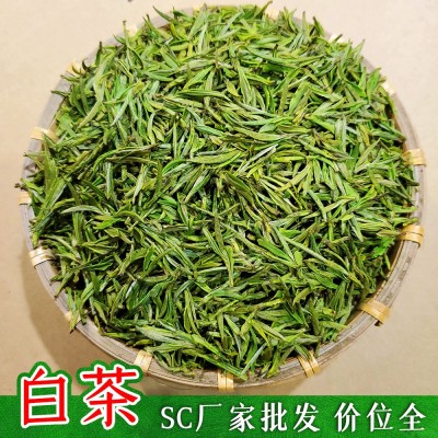 2024新茶上市明前白茶叶毛峰型凤形500g产地货源高山绿茶散装批发