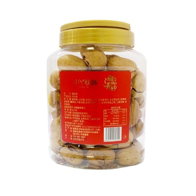 小丫快跑碧根果奶油味400g750g罐装山核桃长寿果休闲健康零食坚果图5