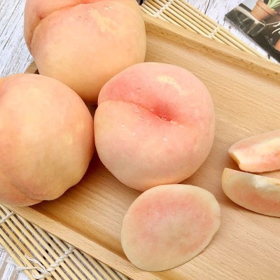 山东蒙阴蜜桃奶油白桃当季整箱5斤新鲜水果毛桃一件代发图3