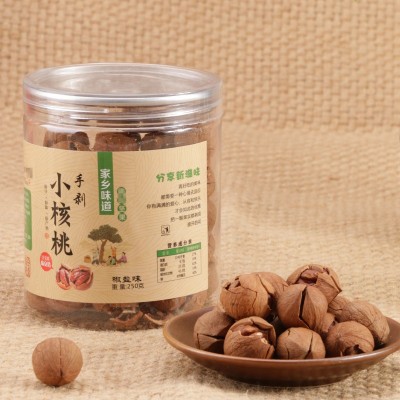 临安奶油椒盐山核桃手剥小核桃罐装新货250g休闲零食大籽坚果炒货图2