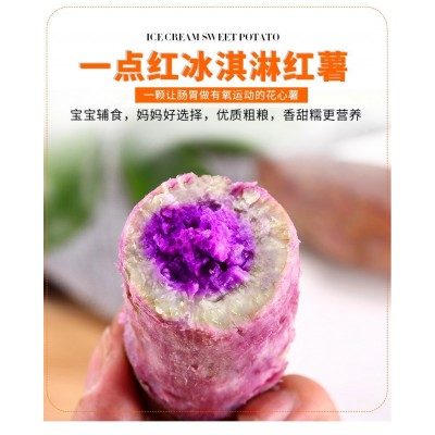 冰淇淋红薯沙地一点红番薯新鲜地瓜花心板栗紫薯粉糯香甜现挖发货图4
