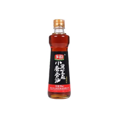 乡韵黑芝麻油纯黑芝麻磨制香油批发厂家生产调味油食用油家 用商用图5