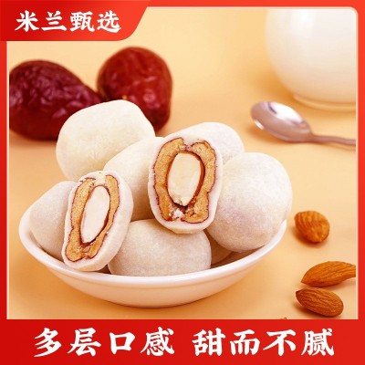 巴旦木奶枣漠上果园灰枣网红零食直播爆品独立包装无核红枣量大价图2